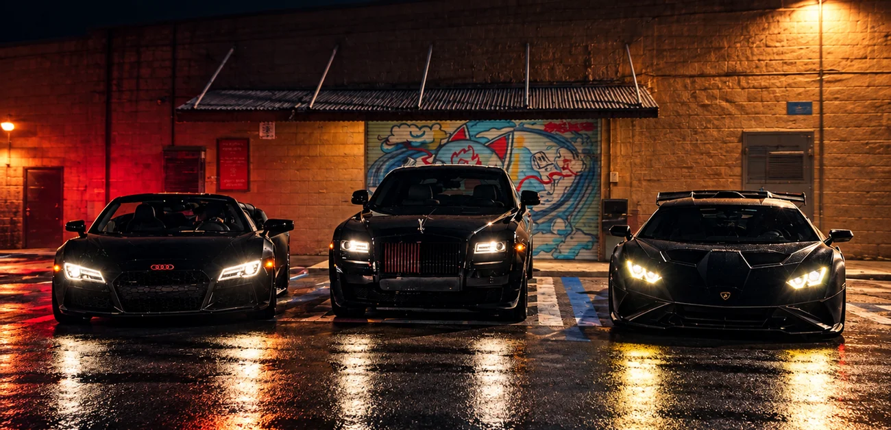 Luxury vehicles featured by Torque & Tide Exotic Rentals
